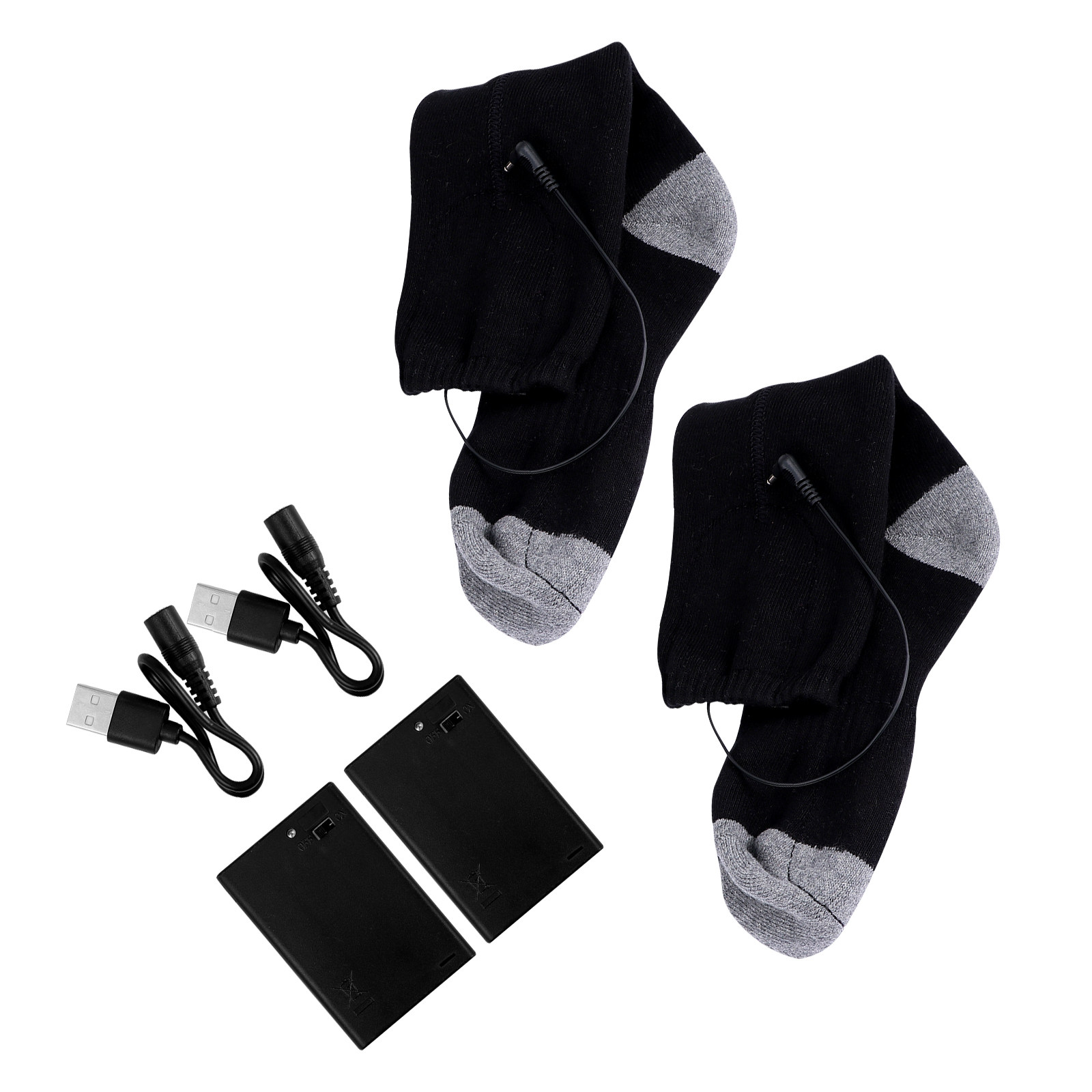 Thermal Sock Winter - 1 Par de Meias Aquecidas USB