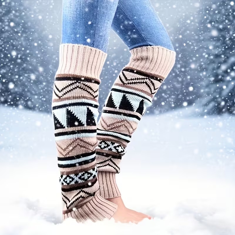 1-4 Pares de Polainas de Tricô - Boot Sock Slouchy avaliação e preço
