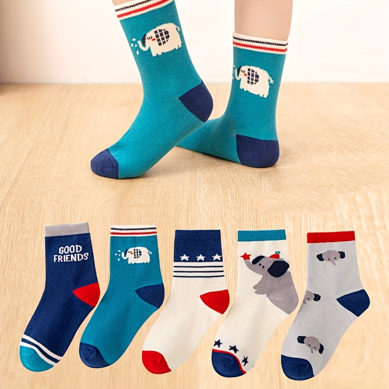 Pacote com 5 meias infantis pa - Cotton Crew Sock Pack avaliação e preço