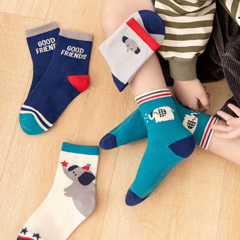 Pacote com 5 meias infantis pa - Cotton Crew Sock Pack avaliação e preço