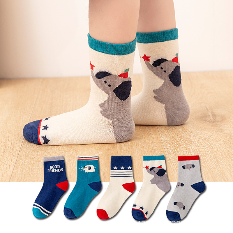 Pacote com 5 meias infantis pa - Cotton Crew Sock Pack avaliação e preço