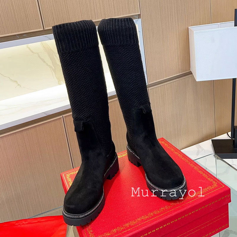 Joelho botas altas outono inve - Knee High Sock Women avaliação e preço